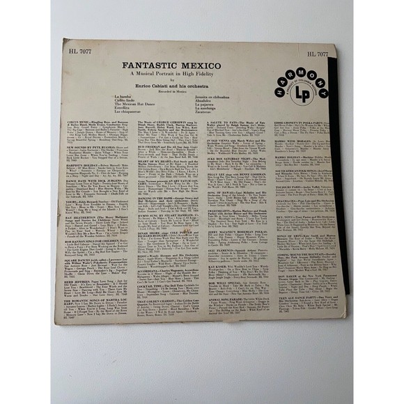 Fantastic Mexico Enrico Cabiati LP Mexico Import VG Vinyl Record Harmony 1958 - Picture 3 of 7
